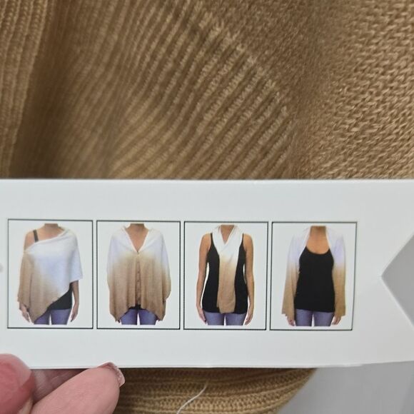 Gradient Beige and Cream Cardigan - Picture 2 of 2